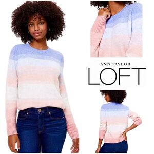 LOFT Ombré Stripe Sweater